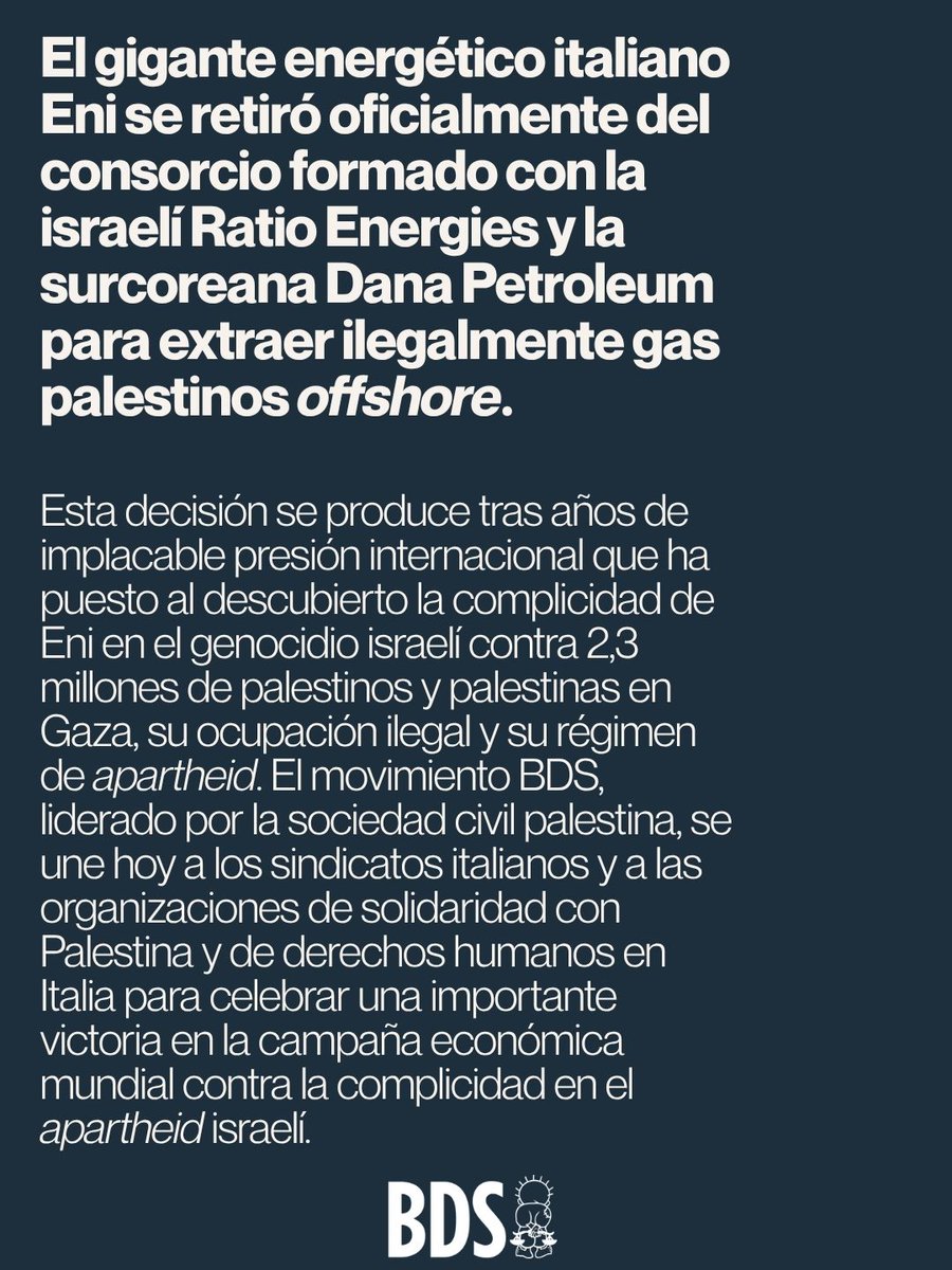 Movimiento BDS tweet media