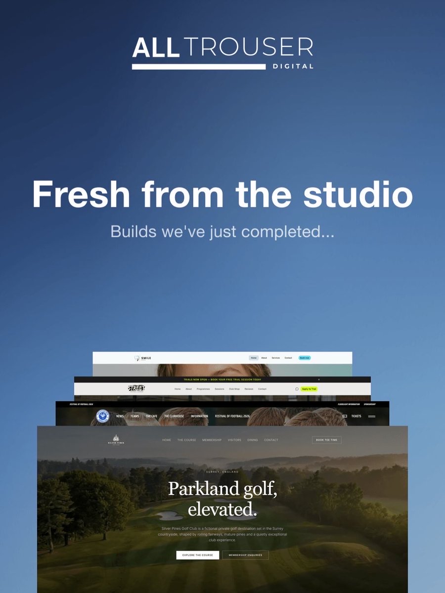 alltrouser's tweet photo. Fresh from the studio #websites #golfwebsites #coachingwebsites https://t.co/cjfgLjC41I https://t.co/1euhYowLJa