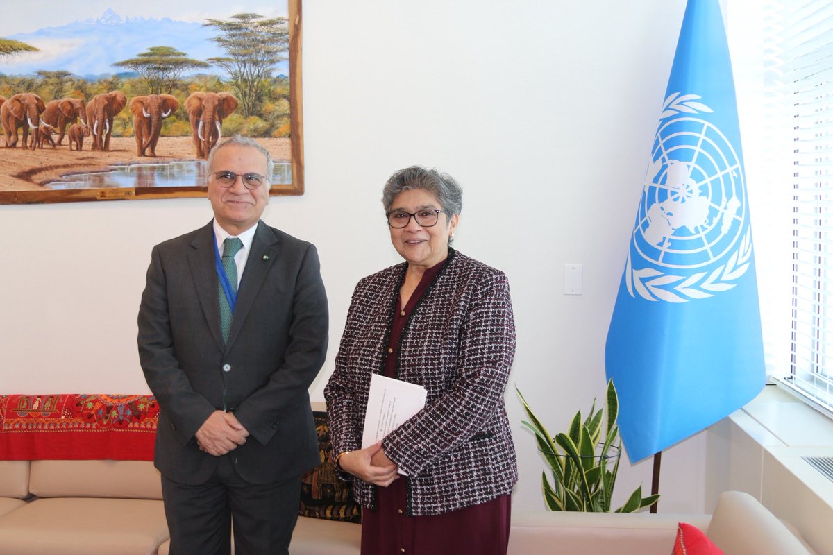 USGRabab_UN's tweet photo. Pleasure to welcome PR of Italy @margiodi ๐ฎ๐น. I congratulated him on his appointment & thanked Italy for its strong commitment to the most vulnerable. @UNOHRLLS values @ItalyUnโs partnership and looks forward to working closely together as we implement #DPoA, #APoA & #ABAS. https://t.co/BDg5V4GqUU