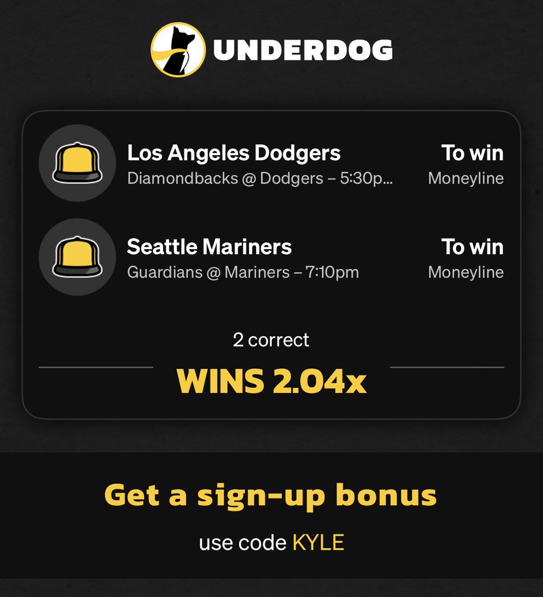 YourFriendKyle_'s tweet photo. Just automatic.

Sign up using code YFK &amp; click the link to copy my picks &amp; get a free $50 in bonus funds when you play $5 ⬇️

https://t.co/drfpabIIFI https://t.co/6bZU8sU7Gw