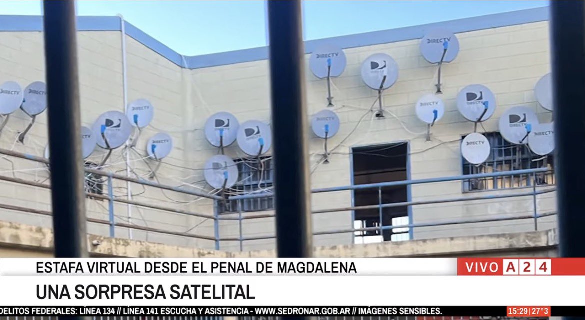 Mirá lo que era esta cárcel del Servicio Penitenciario Bonaerense!! Presos con antenas satelitales!!! Qué hace Kicillof??