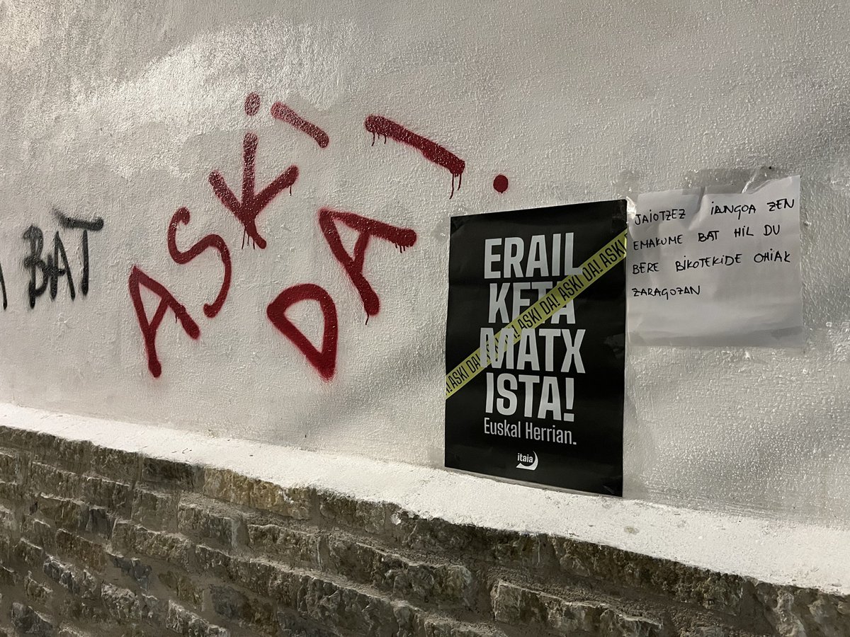 Itaia_Bilbo's tweet photo. ❗❗BESTE ERAILKETA MATXISTA BAT

Pasa den astean emakume bilbotar bat erail zuen bere bikotekideak Marbellan. https://t.co/I59PTM0klw
