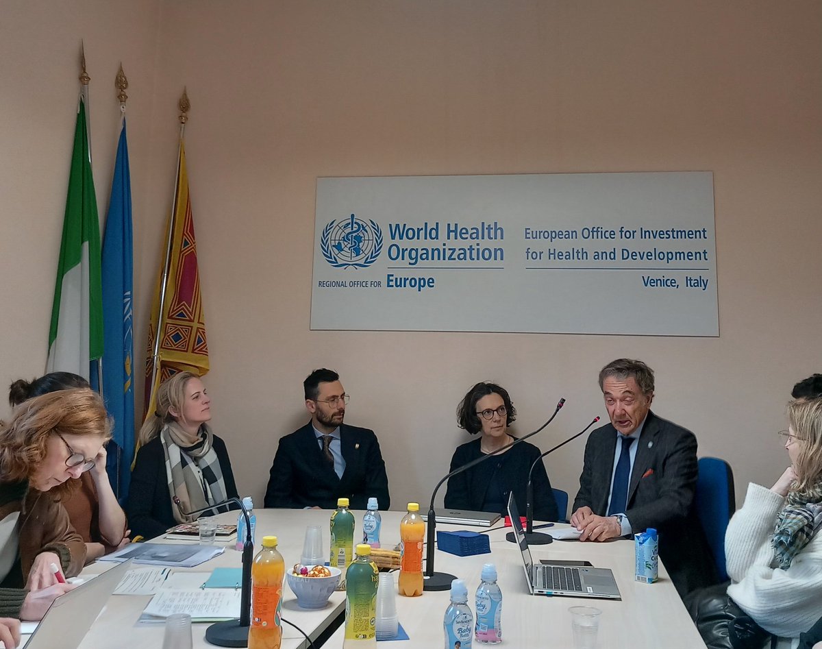 VidaSaludAnd's tweet photo. Otra maravillosa oportunidad que nos ofrece la visita de intercambio de @EuroHealthNet en Venecia: Oficina Europea para la Inversión en Salud y Desarrollo de @WHO_Europe,  donde han presentado el trabajo que desarrollan para promover la economía del bienestar @saludand @EASPsalud https://t.co/qO8AiuuE7L