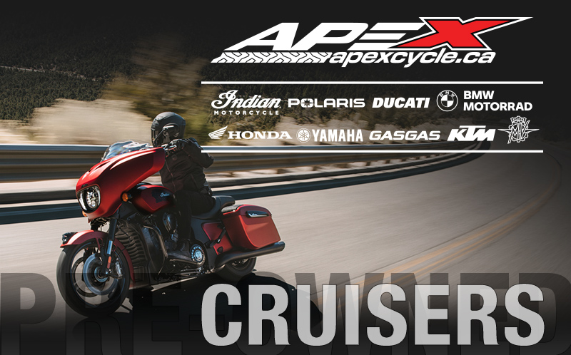 ApexCycleCA's tweet photo. Pre-Owned Spotlight: Cruisers!
The riding season is almost here &amp; we have an amazing selection of v-twin brutes for you to choose from, whether you are looking for your first bike or your twenty-first bike! https://t.co/BMN9AFVB7j #cbridge #kwawesome #watreg https://t.co/6R2FQqkcC7