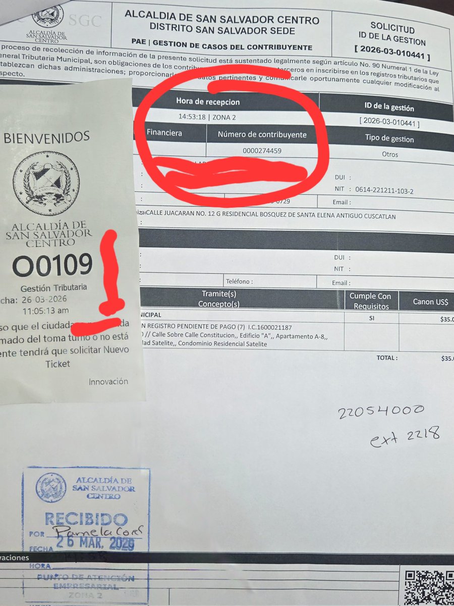 dora_nerio's tweet photo. @marioduran @nayibbukele , casi 4 horas para solicitar solvencias , póngase las pilas , próxima elecciones . https://t.co/cSZHZ0i3OB