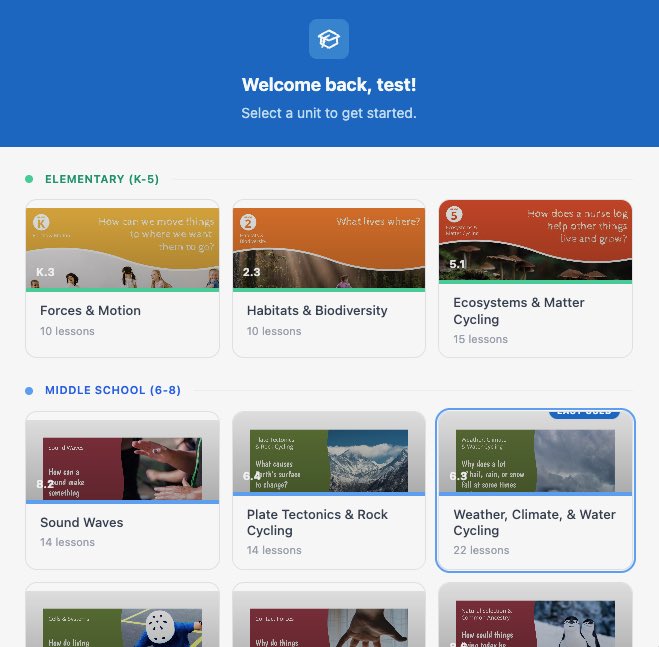 tjscience's tweet image. I built an AI coach for @OpenSciEd teachers. Ask it anything about your curriculum. It knows every lesson, every unit, every standard. Free to use. 13 states in. Try it, share it! ngss-coach-production.up.railway.app   #ngss #ngsschat #scienceed #AI