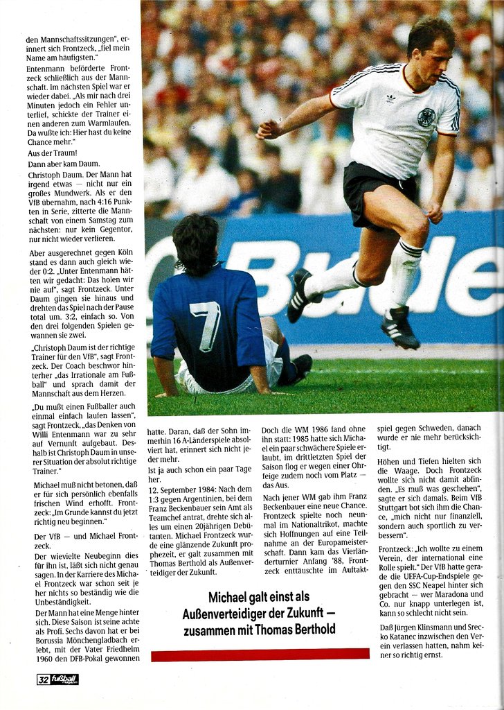 kicker_fuma's tweet photo. "Michael Frontzeck - Frontzeck zieht's wieder an die Front"
(Aus: Fuma Februar 1991)
#frontzeck #bmg #vfb #vfl1846 #scf #mancity #botd #happybirthday https://t.co/2WeJPJHw8L