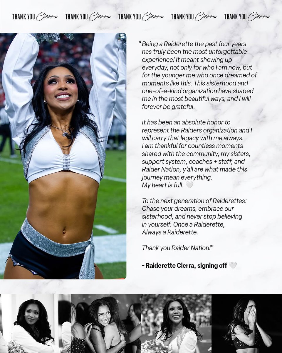 Raiderette Daily tweet media