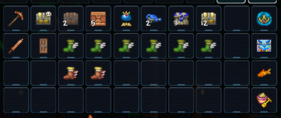 I guarantee that if I was looking for boots instead, this chest would be full of Clouds in a Bottle.

Still no extractinator either....