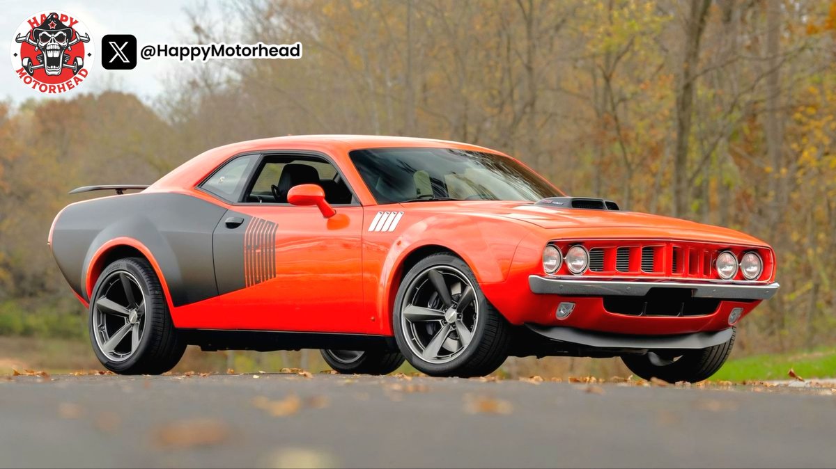 ● RATE: 0 to 10

Modern Classix '71 'Cuda, which is a custom retro-conversion based on a 2023 Dodge Challenger R/T Scat Pack Widebody