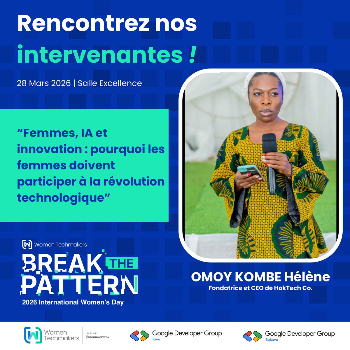 Women Techmakers Kivu (#IWD2026 #BreakThePattern) tweet media
