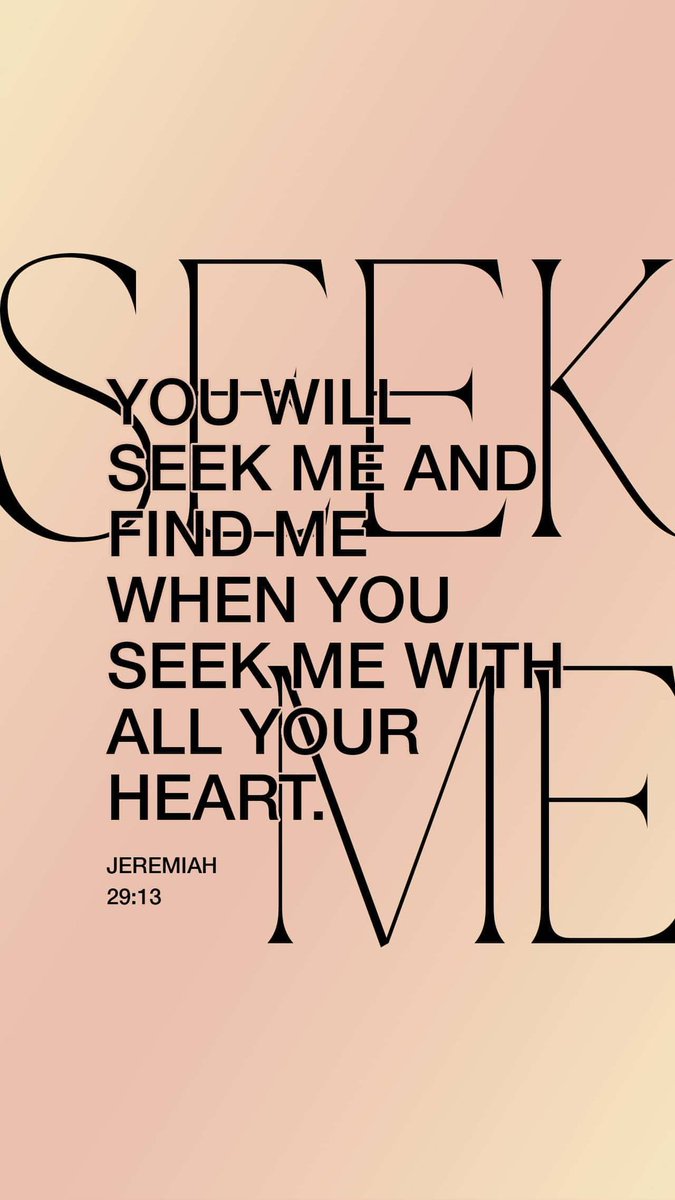 It may seem hard to give GOD access to our past, or the things we’re ashamed of. But GOD is full of grace &amp; mercy. HE wants us to be free from those things. Seeking GOD with all of your heart may feel risky, but we can trust HE knows best &amp; love us fully.
bible.com/verse-of-the-d…