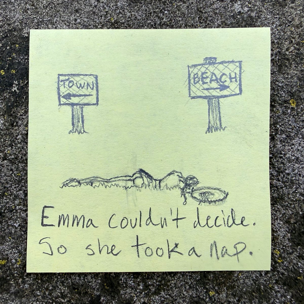 AnonyMouseComix's tweet image. Post-It Adventure 2
#CYOA #TraditionalArtist #NSFWArt

Welp… 

Top comment decides what’s next for Emma