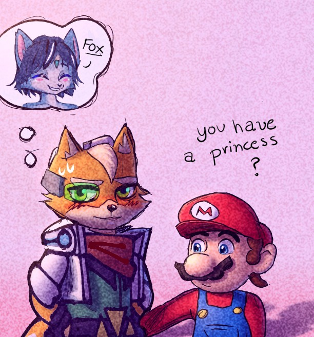 mi 🎗️🐾 starfox on mario galaxy !! tweet media