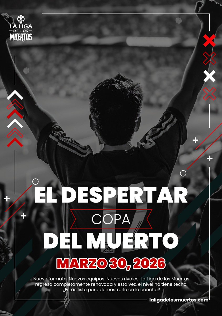 LaLigaDeMuertos's tweet photo. La espera terminó. La cancha está lista, los equipos están hambrientos y la temporada más ambiciosa de la historia está a punto de arrancar 💀

 ¿Tu equipo tiene lo que se necesita? 🔥👀
#LigaDeLosMuertos #DespertarDelMuerto https://t.co/CSqS5HX5CL
