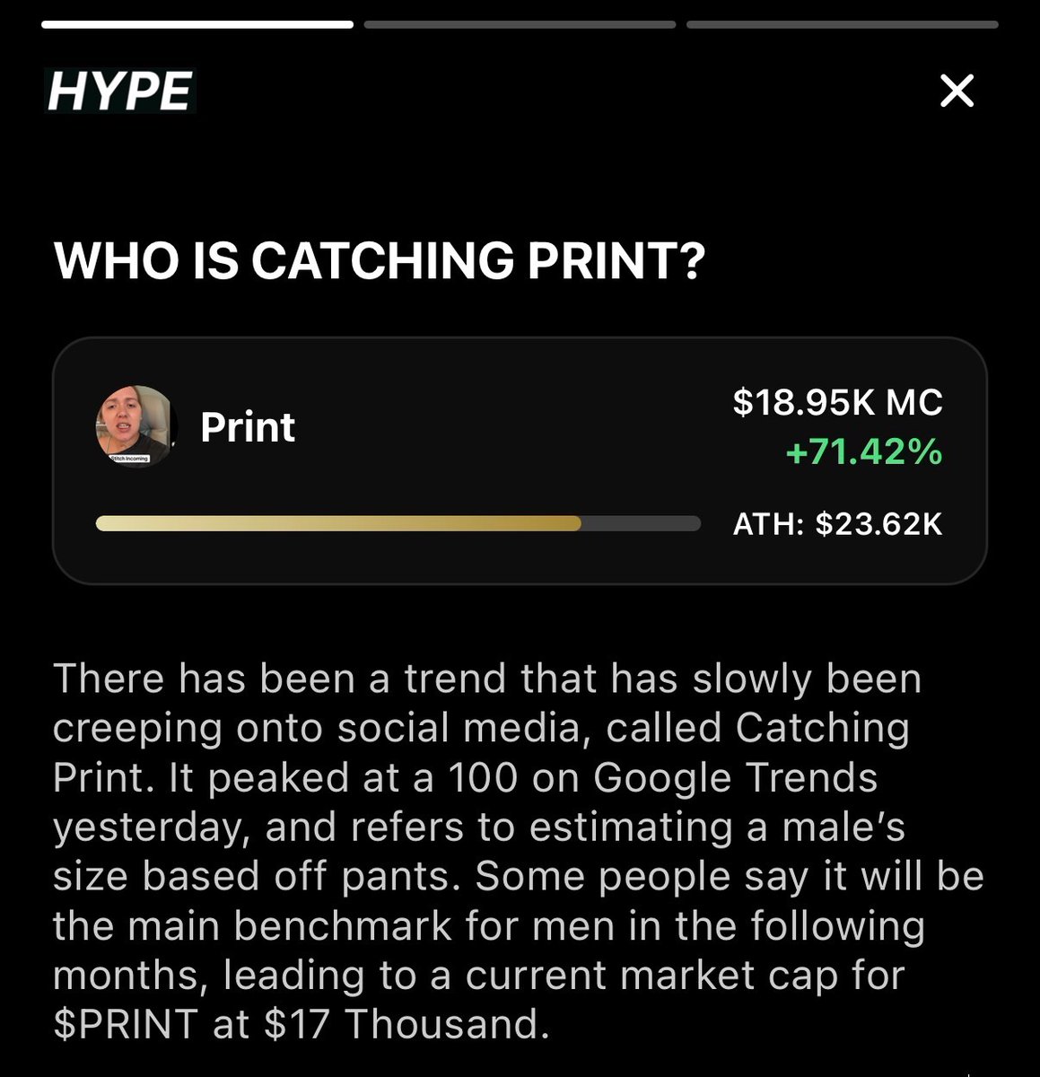 HypeHQ's tweet photo. Today’s Memecoin News                                

- Who is catching $PRINT?     
- 5 Nights at Epsteins          
+ more                                   

Read about it on the Hype app below https://t.co/SHFV8RgZHo