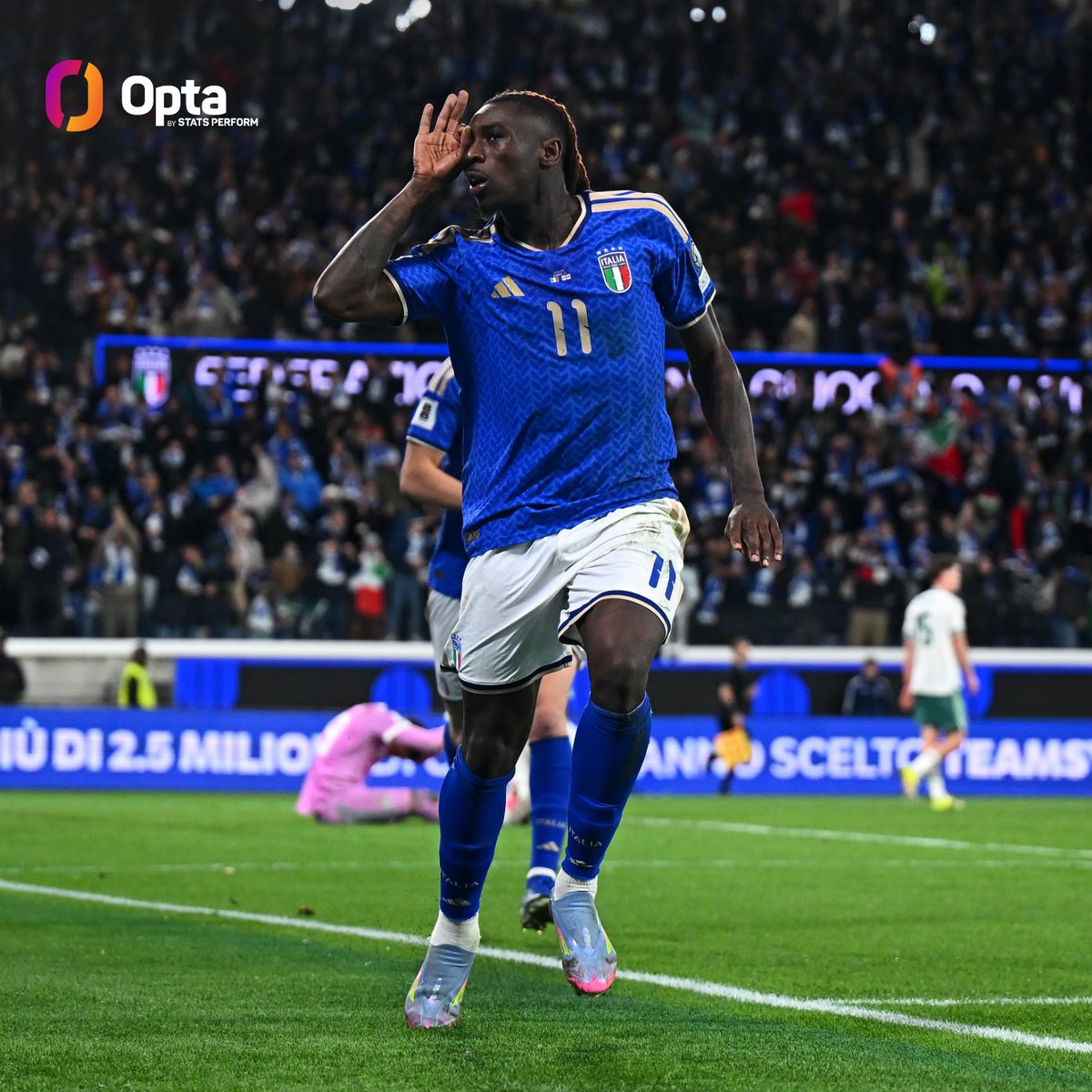 5 - Prima di Moise #Kean, l'ultimo giocatore che aveva segnato in 5 presenze di fila con la maglia dell'Italia era stato Salvatore Schillaci tra giugno e luglio 1990. Predatore.

#ItaliaIrlandaDelNord