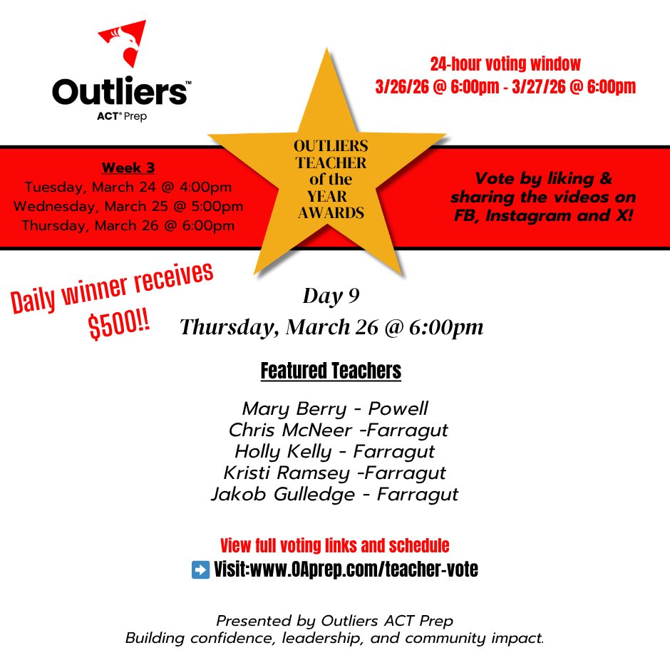 Outliers ACT Prep - Formerly ACTprep.com tweet media