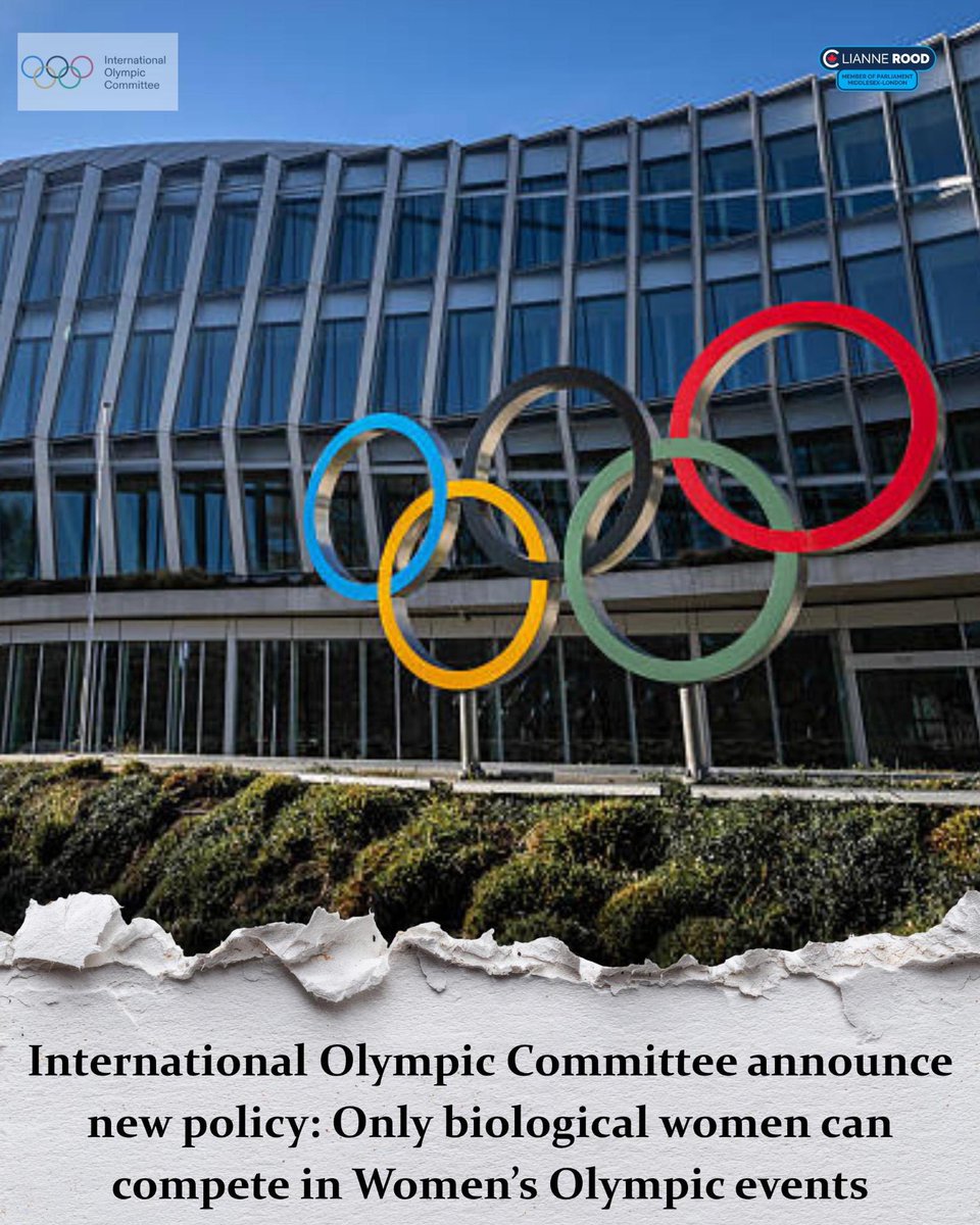Lianne_Rood's tweet image. "The scientific evidence is very clear. Male chromosomes give performance advantages in sports that rely on strength, power or endurance." - Kirsty Coventry, IOC President. 

Common sense prevails. 

#commonsense #womeninsport #only2genders