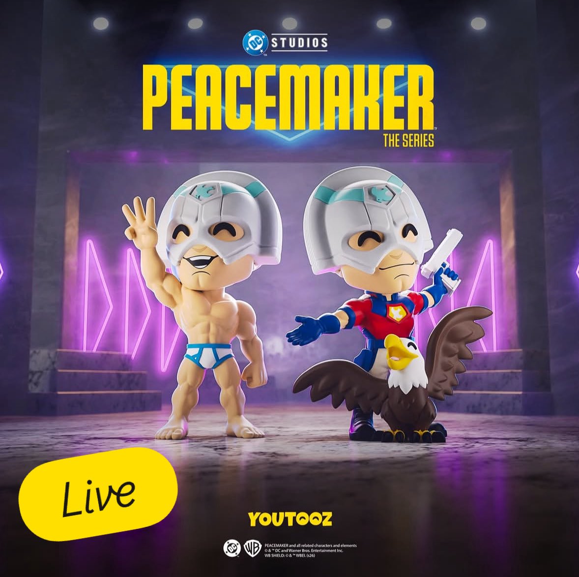 FunkoPOPsNews's tweet photo. Now live! Bring the peace .. brand new Peacemaker YouTooz figures and plush! Head to the link below 🦅 no charge until ship and free shipping $79+!
Linky ~ https://t.co/Yz86L9tfCe
#Ad #FunkoPOPNews #JohnCena #Peacemaker #YouTooz #Tooz https://t.co/bI4T03GyAQ