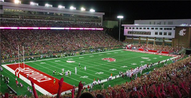 CollegeFBonX's tweet photo. Martin Stadium is home to the Washington State Cougars! It first opened in 1972 and holds a capacity of 32,952. 

Not only is it home to the Washington State Cougars but it also was home to the Idaho Vandals briefly from 1999-2001. https://t.co/RDzmfTmKkx