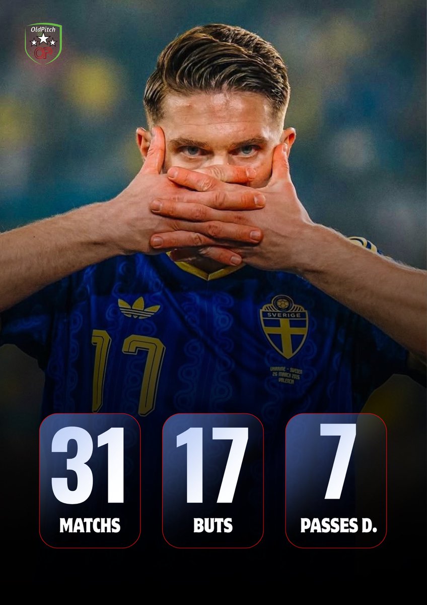 OldPitch2025's tweet photo. 🇸🇪 Viktor Gyökeres avec la sélection suédoise !

#Suede https://t.co/TnK24NN4cf