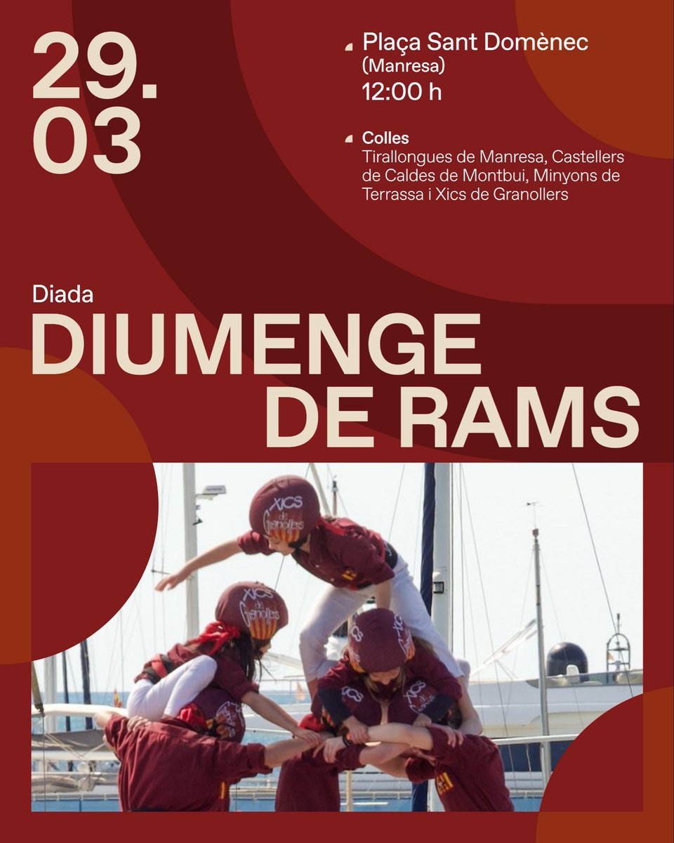 XicsGranollers's tweet photo. Diumenge, és diumenge de rams.
Aquest any a Manresa! Convidats per @Tirallongues ens trobarem també amb padrins i fillols per encarar la segona actuació de la temporada.
Però abans, demà és divendres i a l’Aplegador no hi pot faltar ningú, que tenim feina. I la volem fer #AmbTu https://t.co/khUe4Ge4NS