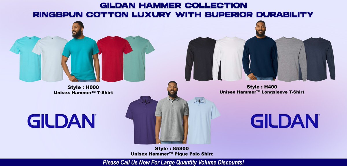 cottonconection's tweet photo. Gildan Hammer CollectionRingspun Cotton Luxury with Superior Durability
View Products: https://t.co/2XyMuHlfse
#cottonconnection #clothing #wholesale #wholesaleclothing #wholesaleprice #wholesalemarket #gildanapparel #Adult #Youth #tshirts #wholesaleswear #chicago #usareels https://t.co/2jffceeVJ9