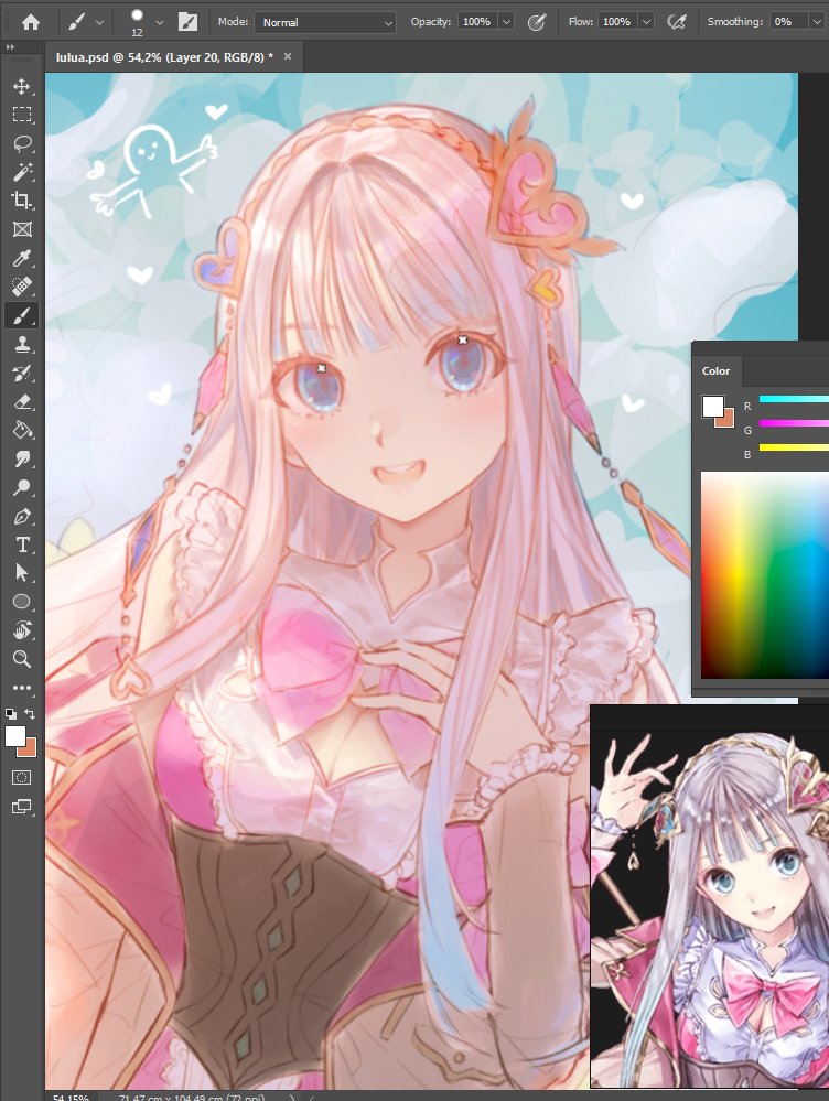 lulua progress #アトリ絵