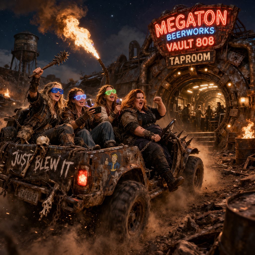 MegatonBeer's tweet photo. 🎤☢️ KARAOKE THURSDAYS IN THE VAULT ☢️🎤

The Wasteland is calling… and it wants YOUR voice.
Thursdays @ 7PM, the doors to Vault 808 swing open and the Super Duper Stage becomes YOURS.

https://t.co/GffBpdouYE https://t.co/Hky6zjmcxq