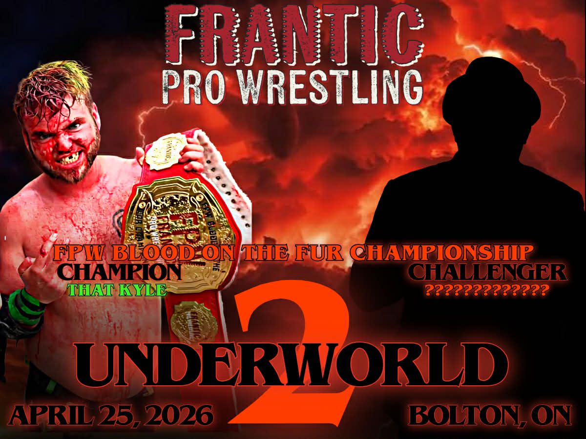 FranticPro's tweet photo. That Kyle will be facing a mystery opponent that will be revealed closer to the show!

Get your tickets now at
https://t.co/RhKw8OwEim

#franticprowrestling #franticpro #FPW #FPW #franticprowrestling #prowrestling #independentwrestling #indiewrestling #bolton #ontario #wrestling https://t.co/ImEaBiGme3