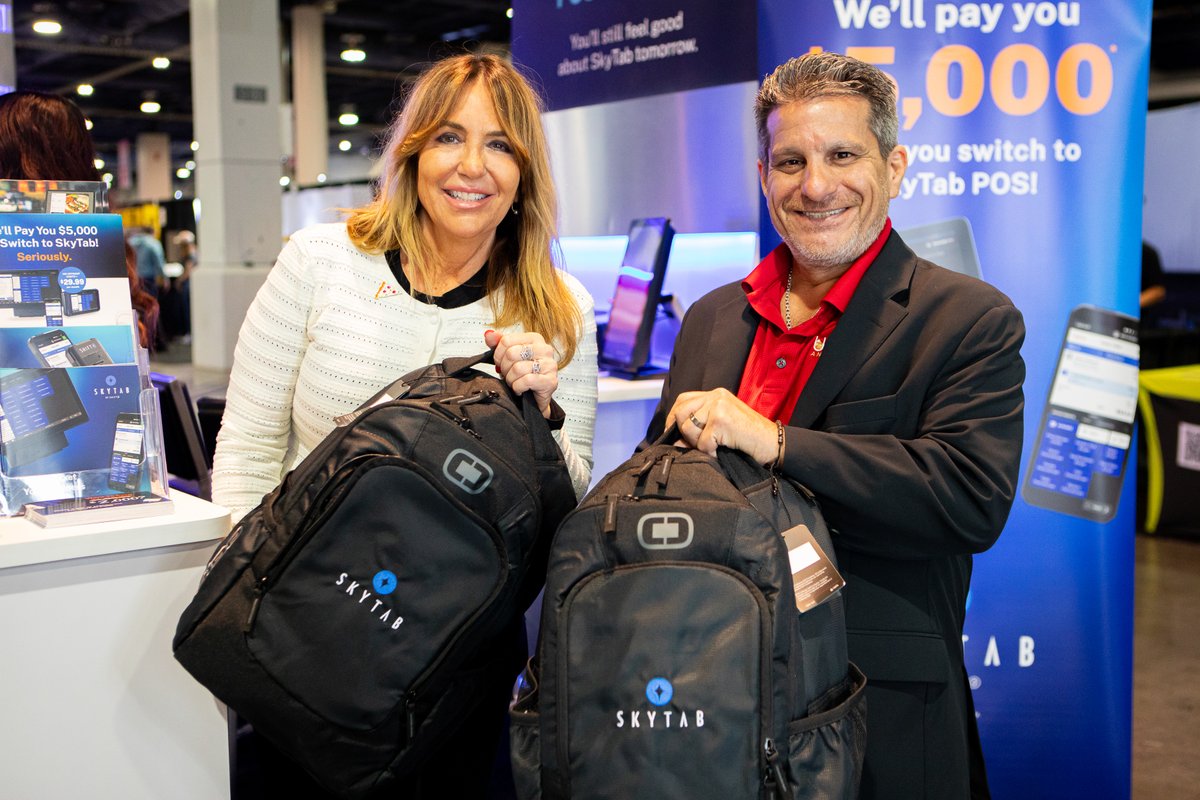 SkyTabPOS's tweet photo. Thanks to everyone who stopped by the SkyTab booth at #BRE2026 this week.

From live demos to great conversations, it was incredible connecting with so many operators pushing the bar and restaurant industry forward. 

We’ll see you next year! 🍻 https://t.co/Ilfe7T5GxY