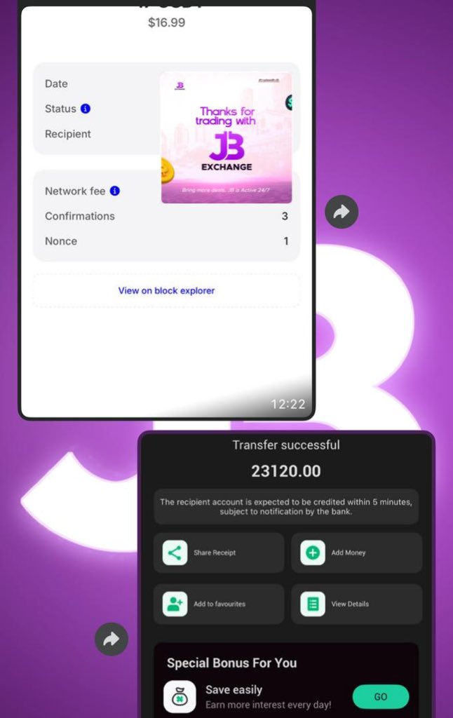 JB Exchange tweet media