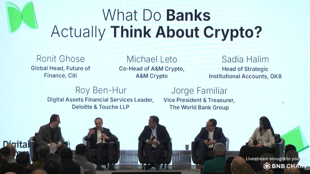 Familiar_BM's tweet image. Thanks @BlockworksDAS for inviting the @WorldBankGroup to share our work at the Digital Asset Summit yesterday!
#DLT and #tokenization have potential to offer development impact in emerging markets and developing economies. The potential is real. So is the responsibility.