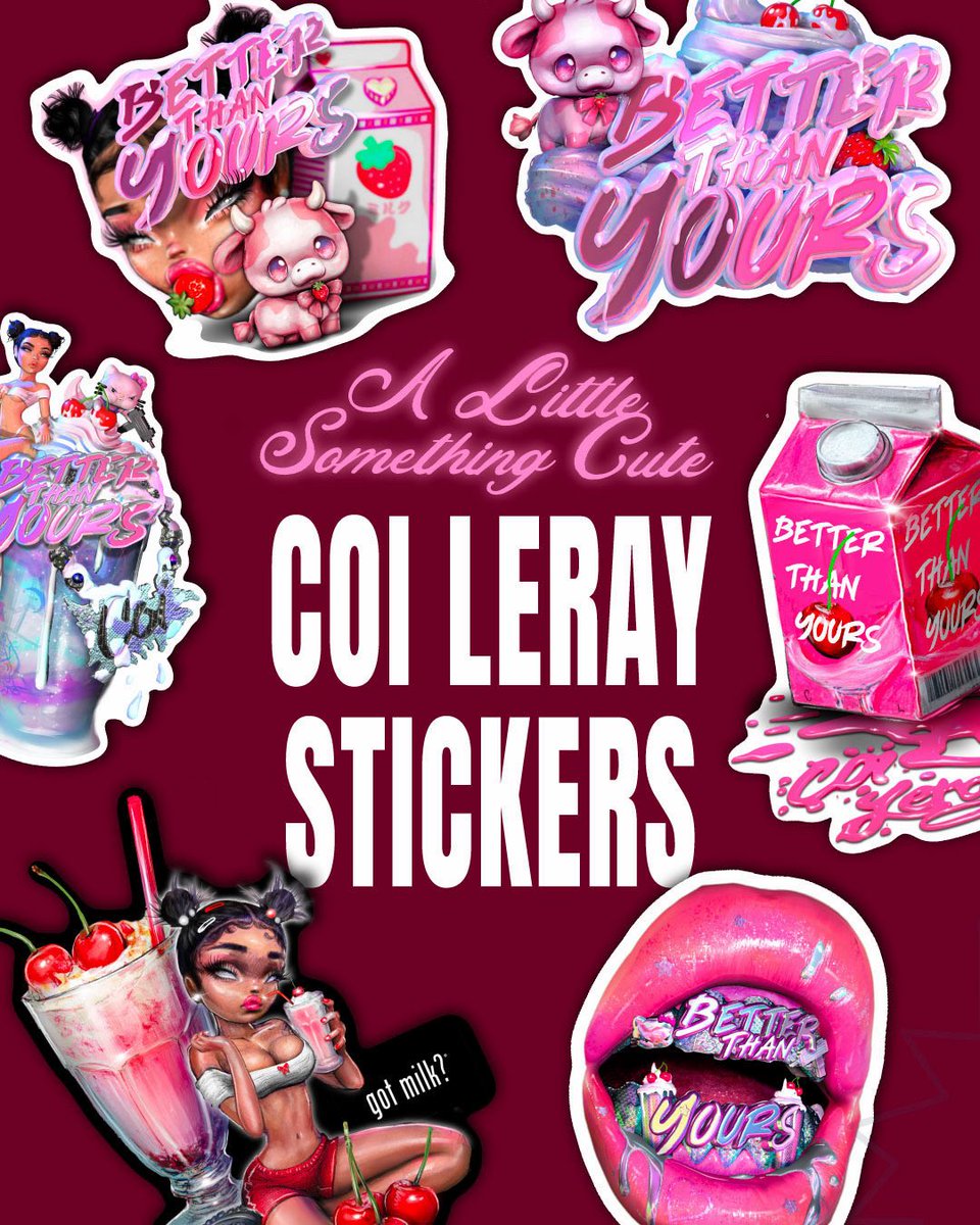 coi_leray's tweet photo. COI LERAY STICKERS https://t.co/aXBwMMXqeT 💘 https://t.co/umCeMqXde0
