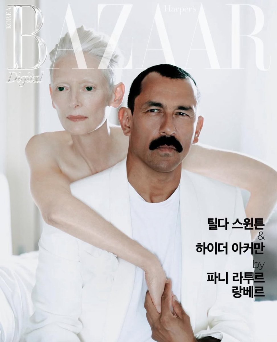 The spellbinding duo Haider Ackermann and Tilda Swinton cover