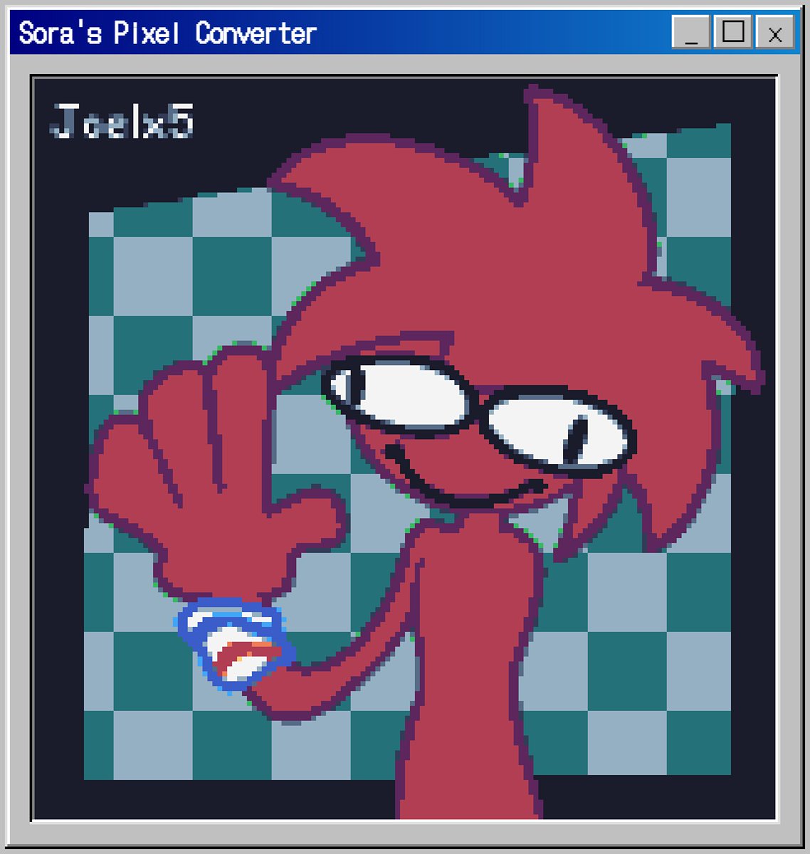 Joelbrunox5's tweet image. Good filter program, recommended.

I've noticed it's not very perfect, as the image you choose may have some errors, and you have to fix them manually; Even so, it is recommended that the image be in PNG format.

Even so, it's a good website.