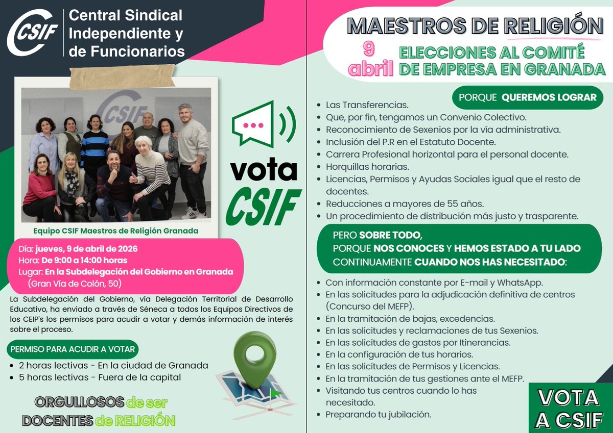 CSIF-Profesorado de Religión Andalucía tweet media