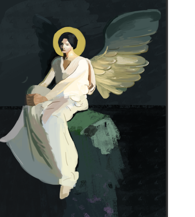 Xenyio's tweet photo. quick study from Abbott Handerson Thayer (don't zoom pls) https://t.co/86Xep934Qr
