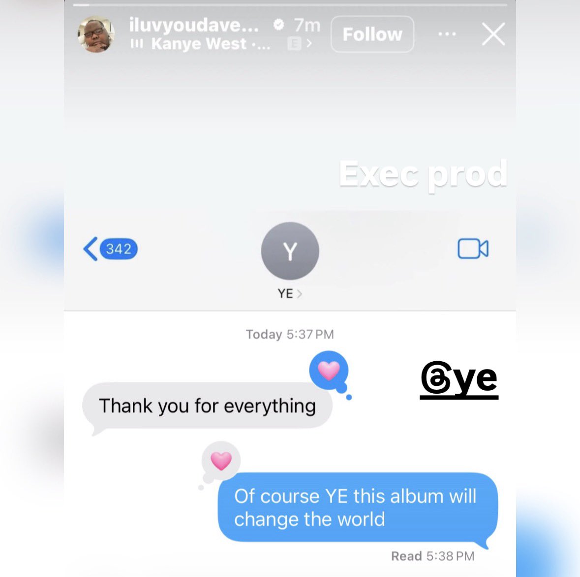 Dave Blunts reveals that he executively produced Kanye West’s “BULLY” 🎹🔥