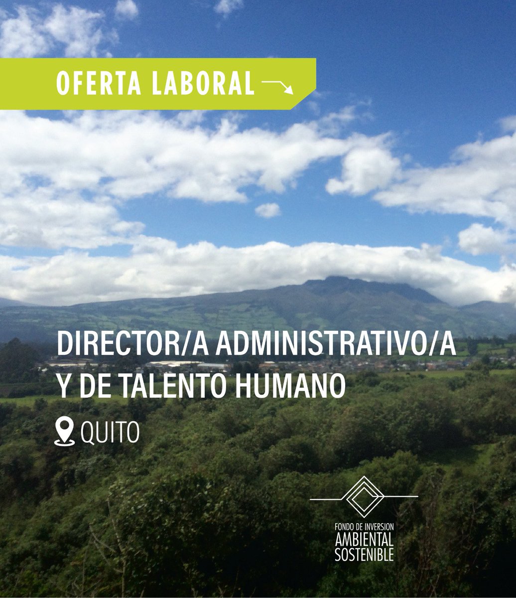 Fondo de Inversión Ambiental Sostenible - FIAS tweet media