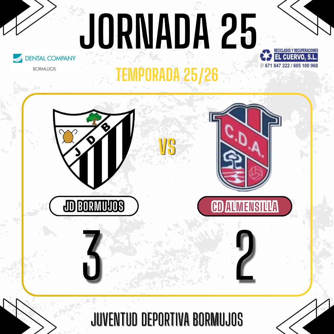 JDBormujos1991's tweet photo. 𝑃𝑅𝐼𝑀𝐸𝑅 𝐸𝑄𝑈𝐼𝑃𝑂 📣 ¡𝗙𝗜𝗡𝗔𝗟 𝗗𝗘𝗟 𝗣𝗔𝗥𝗧𝗜𝗗𝗢!

⚽️ Javi Bernal
⚽️ Pikuli
⚽️ Álvaro G.

#IlusiónBlanquiNegra https://t.co/Shpljn3lI1