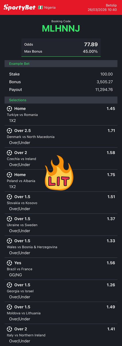 hermperor002's tweet photo. 77 odds boom✅✅✅✅✅✅✅✅✅✅✅✅

Congrats if you played ✅✅🎉🎉

T.G https://t.co/xiUISzuqo8

@The_Ghosted https://t.co/j286kNeW6y