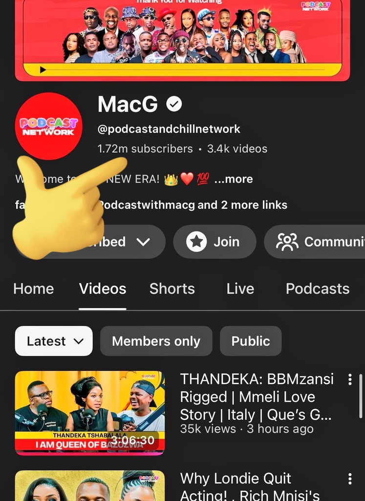 Yanda76488410's tweet image. You can't fake influence sana🔥 Peep those SUBSCRIBERS, Yep Queen of Bazozwa did that👌. 8hours ago on your left vs Currently on your right. @podcastwithmacg and #ThandekaTshabalala did that😂

#ThandekaTshabalala #PodcastandChill #BBMzansiS6