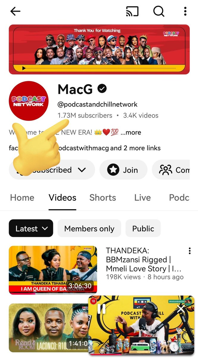Yanda76488410's tweet image. You can't fake influence sana🔥 Peep those SUBSCRIBERS, Yep Queen of Bazozwa did that👌. 8hours ago on your left vs Currently on your right. @podcastwithmacg and #ThandekaTshabalala did that😂

#ThandekaTshabalala #PodcastandChill #BBMzansiS6
