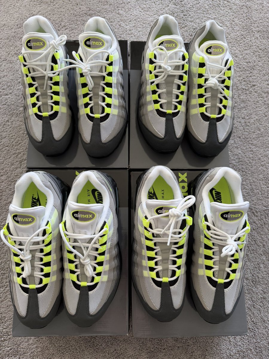 BrianDaly187's tweet image. Air Max Day 26

Nike Air Max 95 

Neon 26’ 

I see lots of heat that’s what this is all about! 2020 I got 3 pairs 2025 I got 0 now 2026 I was able to grab 4 S/O @nikestore for makin these GR this is the GREATEST SHOE EVER MADE #AirMaxDay #MarchMaxness @hisexcellence79 #AirMax