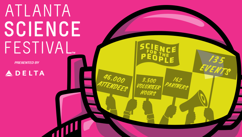 ATLSciFest's tweet photo. The #AtlSciFest numbers are in!

This year’s Atlanta Science Festival made a huge impact across our community!

Thank you to the partners, volunteers, exhibitors, and attendees who helped make this festival possible.

#AtlSciFest #ScienceForAll #STEM #DefendScience https://t.co/pxYZjTCElQ