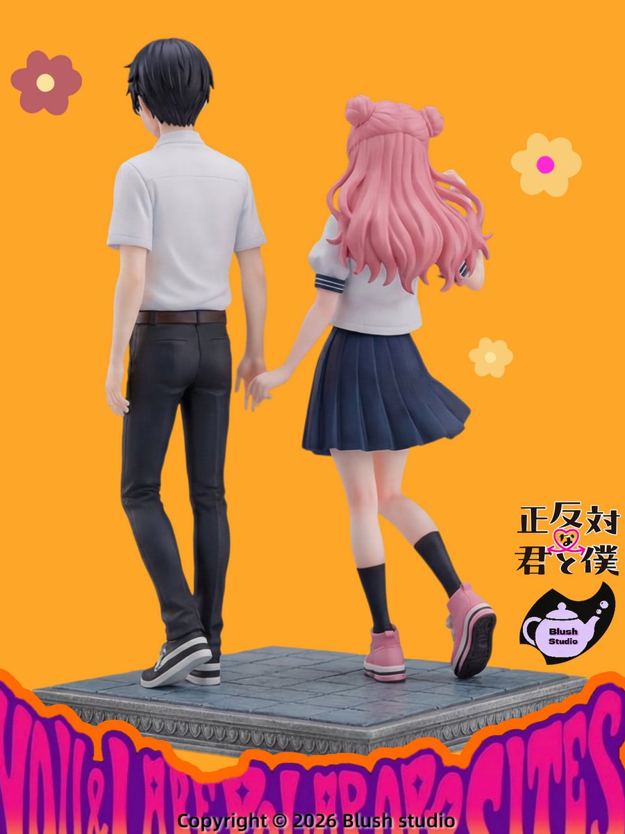 Hobbyfiguras's tweet photo. Blush Studio abre reservas de la figura 1/6 de resina sin licencia dedicada a Miyu Suzuki y Yusuke Tani, la adorable pareja de protagonistas del manga y anime 'Seihantai na Kimi to Boku' ('Tú y yo somos polos opuestos').

📅 Q4 2026

💶 268.87 € https://t.co/MfTHEwTEpc