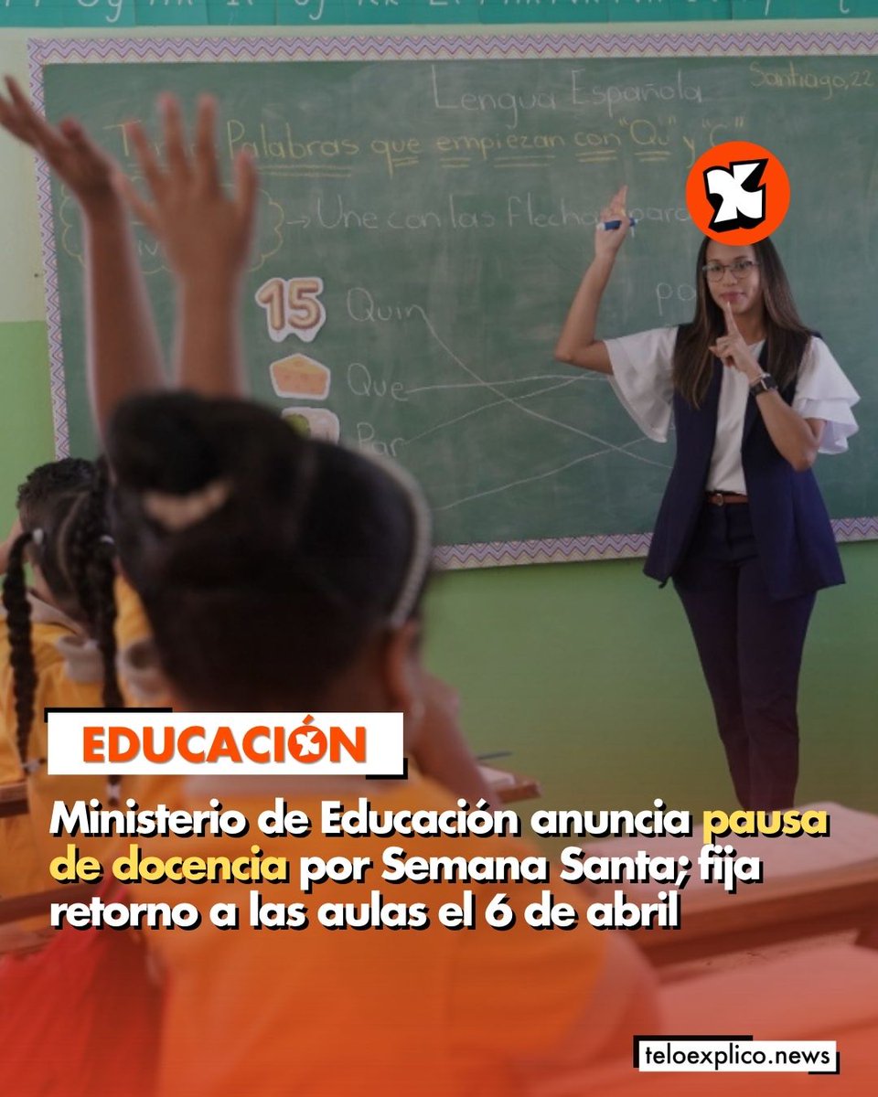 Teloexpliconews's tweet image. La institución indicó que la medida rige para los niveles Inicial, Primario Secundario, y PREPARA, en centros públicos y privados.

𝗔𝗺𝗽𝗹í𝗮: teloexplico.news/noticias/minis…

#Minerd #docencia #clases