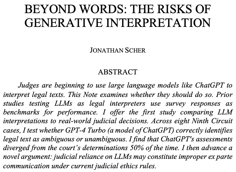SCalLRev's tweet photo. Presenting “Beyond Words: The Risks of Generative Interpretation" by our Executive Senior Editor Jonathan Scher. Read more here: https://t.co/bPWRPchsCS https://t.co/ucd2u9vSn6